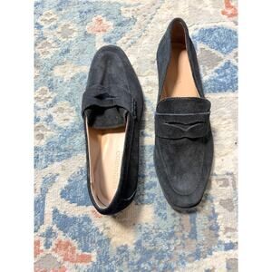 Bernardo Studio Black Suede Loafers size 7